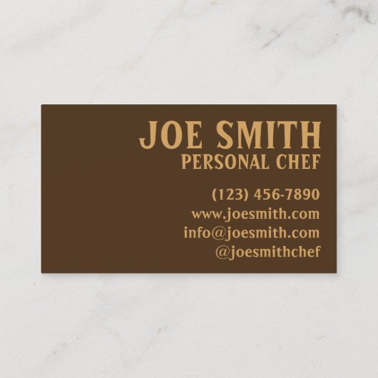 メキシコ料理エンチラダス個人シェフ調理師グルメ 名刺 (裏面)