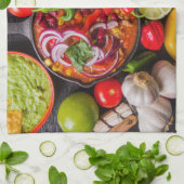 メキシコ料理キッチンタオル1 キッチンタオル (折り畳み)