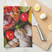 メキシコ料理キッチンタオル1 キッチンタオル (四つ折り)