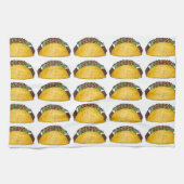 メキシコ料理グルメタコタコスプリントキッチンタオル キッチンタオル (横)