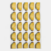 メキシコ料理グルメタコタコスプリントキッチンタオル キッチンタオル (縦)