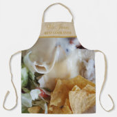 メキシコ料理タコ最高の調理師名を追加おもしろい エプロン (正面)