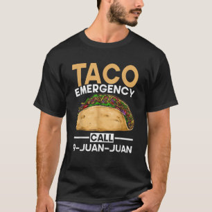 メキシコ料理タコ緊急電話9 Juan Juan おもしろい Tシャツ