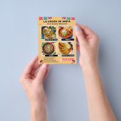 メキシコ料理フライヤーストリートフード チラシ (手)