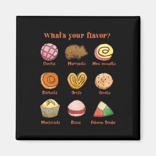 メキシコ料理ラテンアメリカ系女性バレンタインデーあなたの味P マグネット (正面)