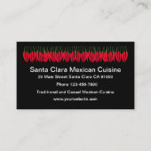 メキシコ料理レストランビジネスカード 名刺 (正面)
