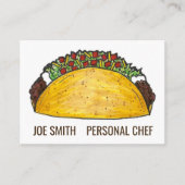 メキシコ料理レストランビーフタコパーソナルシェフ 名刺 (正面)