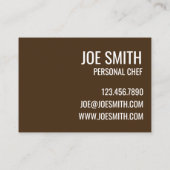 メキシコ料理レストランビーフタコパーソナルシェフ 名刺 (裏面)