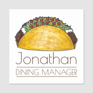 メキシコ料理レストラン料理懸命シェルタコス 名札