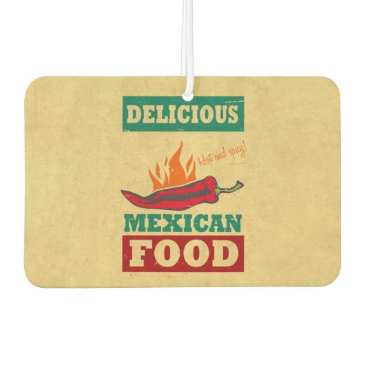 メキシコ料理 カーエアーフレッシュナー (正面)