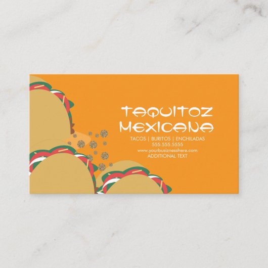 メキシコ料理 タコス メキシコ 名刺 (正面)