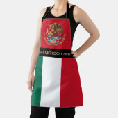 メキシコ料理、メキシコ国旗のシェフキッチン エプロン (インサイチュ)