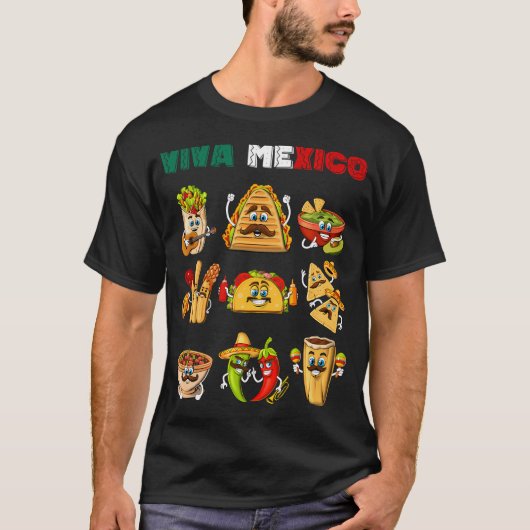 メキシコ料理 Tシャツ (正面)