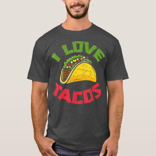 メキシコ料理IラブタコスグルメメキシコタコスL Tシャツ
