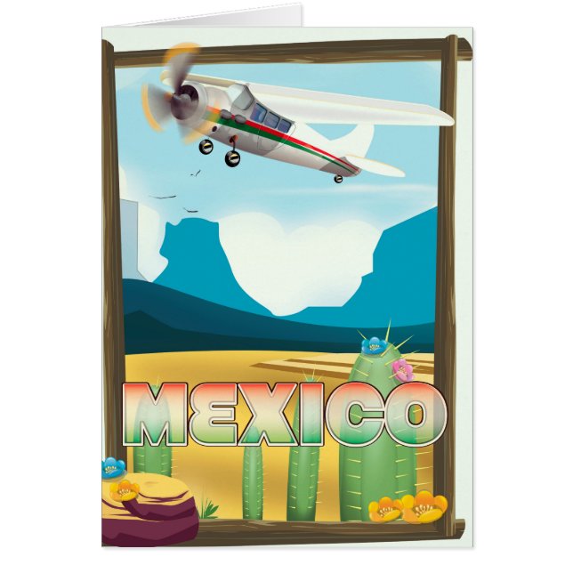 メキシコ旅行ポスター印刷 (正面)
