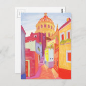 メキシコ旅行ポスター ポストカード (正面/裏面)