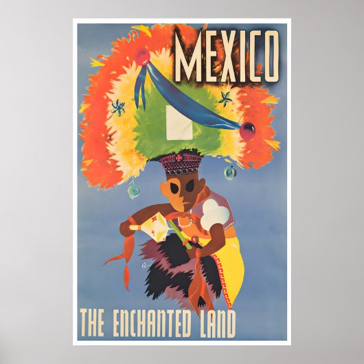 メキシコ旅行ポスター メキシコのアート 魅惑の ポスター (正面)