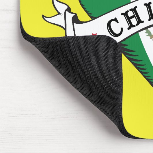 メキシコ旗とのチカーノの入れ墨のハート マウスパッド (コーナー)