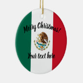 メキシコ旗のカスタムなクリスマスツリーのオーナメント セラミックオーナメント (右)