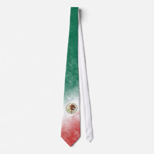 メキシコ旗のタイ ネクタイ