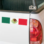 メキシコ旗のバンパーステッカー バンパーステッカー (トラック上)