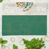 メキシコ旗の台所タオル キッチンタオル (折り畳み)