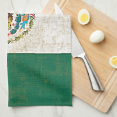 メキシコ旗の台所タオル キッチンタオル (四つ折り)