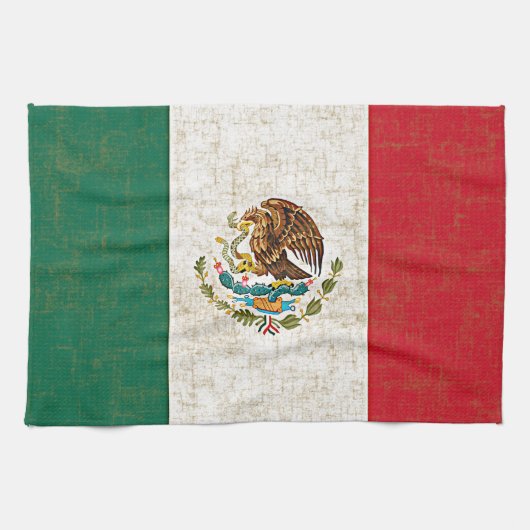 メキシコ旗の台所タオル キッチンタオル (横)
