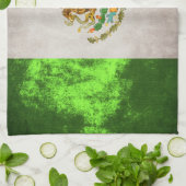 メキシコ旗タオル16" x 24" キッチンタオル (折り畳み)