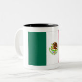 メキシコ旗 ツートーンマグカップ (正面左)