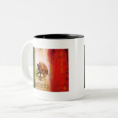 メキシコ旗-メキシコのスタイル ツートーンマグカップ (正面左)