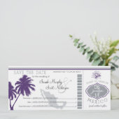 メキシコ日付ボーディングパスを保存 セーブザデート (スタンド正面)