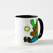 メキシコ昼寝のカスタマイズべきおもしろいなコーヒー・マグ! マグカップ (正面右)