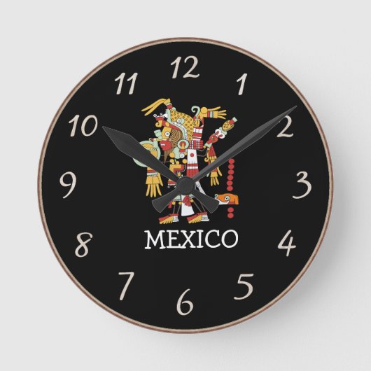 メキシコ時計 ラウンド壁時計 (正面)