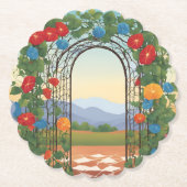 メキシコ朝顔 ペーパーコースター (正面)