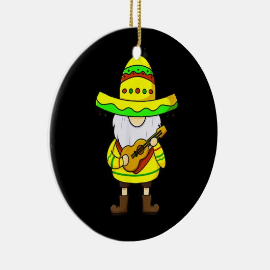 メキシコ格言シンコデマヨソンブレロギター格言 セラミックオーナメント (右)