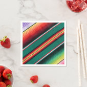 メキシコ毛布カラフルストライプ スタンダードカクテルナプキン (インサイチュ)