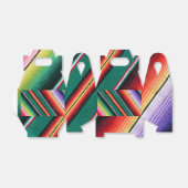 メキシコ毛布カラフルストライプ フェイバーボックス (折り畳みなし)