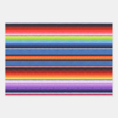 メキシコ毛布カラフルフィエスタメキシコ ラッピングペーパーシート (正面3)