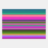 メキシコ毛布カラフルフィエスタメキシコ ラッピングペーパーシート (正面)