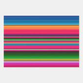 メキシコ毛布カラフルフィエスタメキシコ ラッピングペーパーシート (正面3)