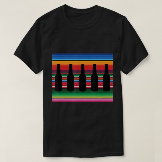 メキシコ毛布ビールTシャツセラピおもしろいービール市 Tシャツ (デザイン正面)