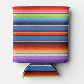 メキシコ毛布フィエスタストライプカラフル 缶クーラー (正面)