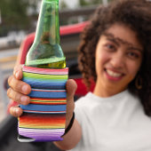 メキシコ毛布フィエスタストライプカラフル 缶クーラー