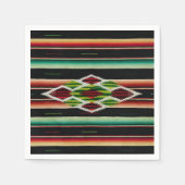 メキシコ毛布フィ伝統的エスタスペインのセラペ スタンダードカクテルナプキン (正面)