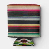 メキシコ毛布フィ伝統的エスタスペインのセラペ 缶クーラー (裏面)