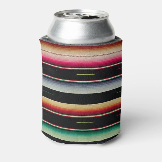 メキシコ毛布フィ伝統的エスタスペインのセラペ 缶クーラー (缶裏面)