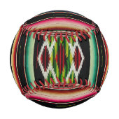 メキシコ毛布伝統的スペインのフェスタセラペ 野球ボール (正面)