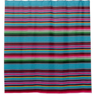 メキシコ毛布 シャワーカーテン