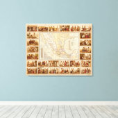 メキシコ民族誌図 キャンバスプリント (インサイチュ (ウッドフロア))